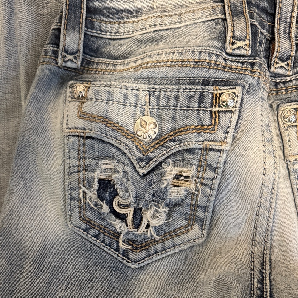 Rock Revival Light Blue Skinny Jeans - Picture 11 of 11